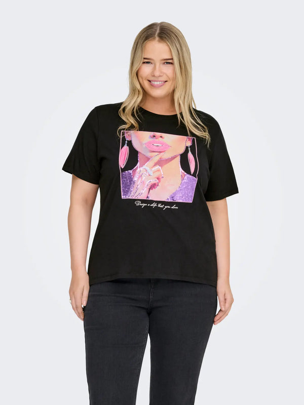 T-skjorte Party Girl Black